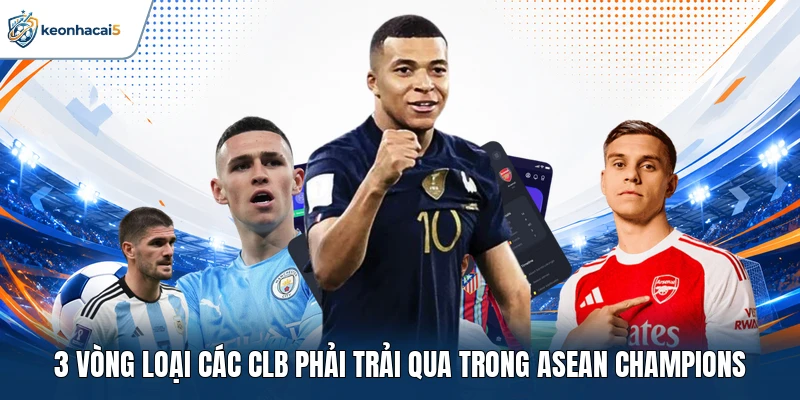 Vô Địch ĐNA - Lịch Sử, Thể Thức Và Những Bàn Thắng Đẹp 2 3 vòng loại các CLB phải trải qua trong ASEAN Champions